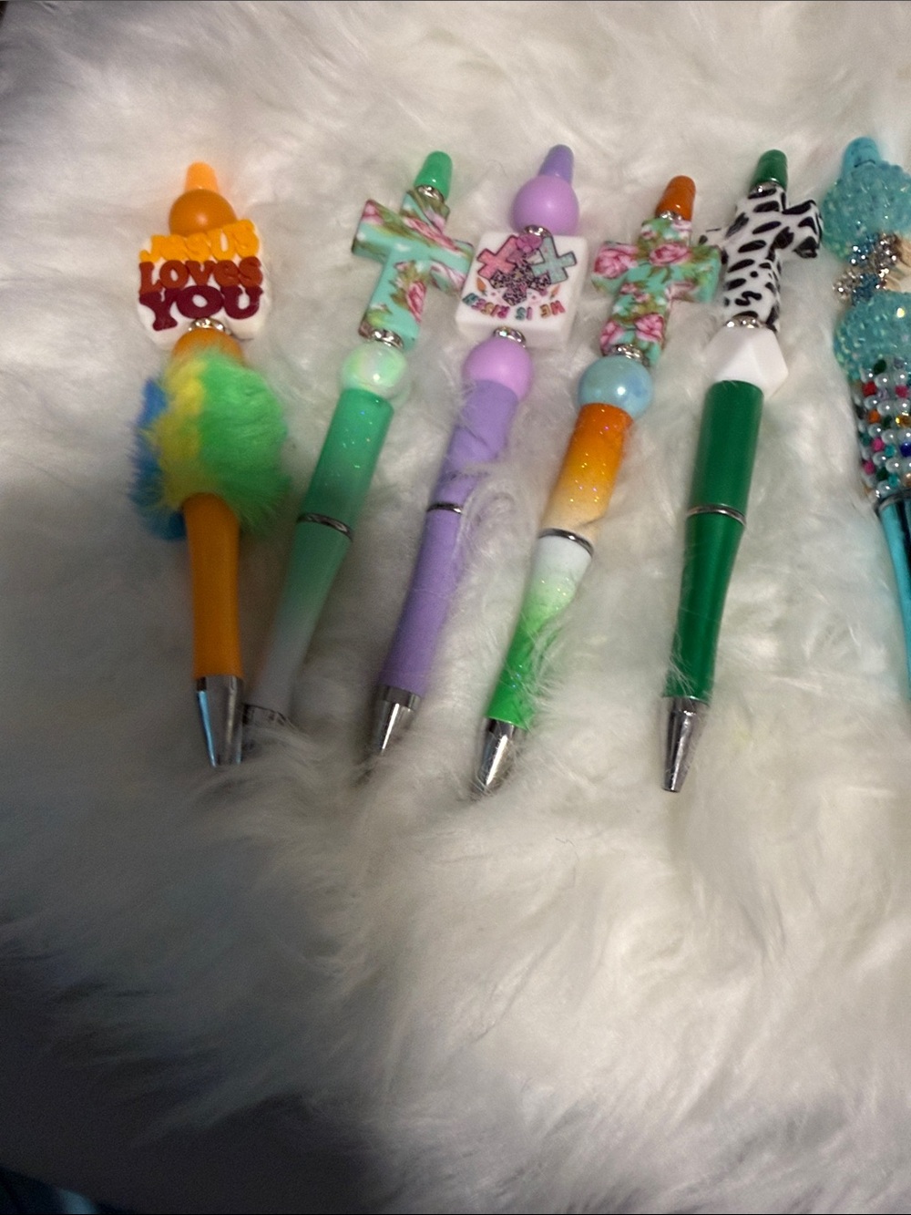 Colorful Kids Novelty Pen - Green, Purple, Orange, Multi